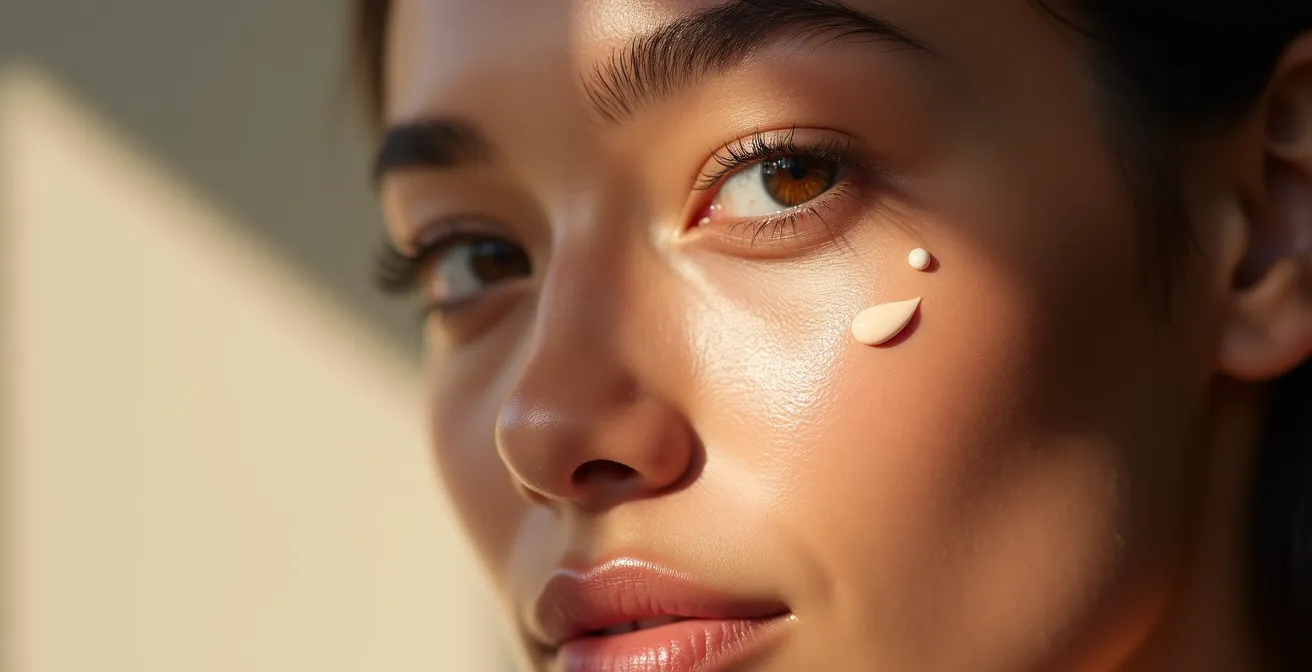 Concealer-Dreieck-Technik angepasst an verschiedene Gesichtsformen