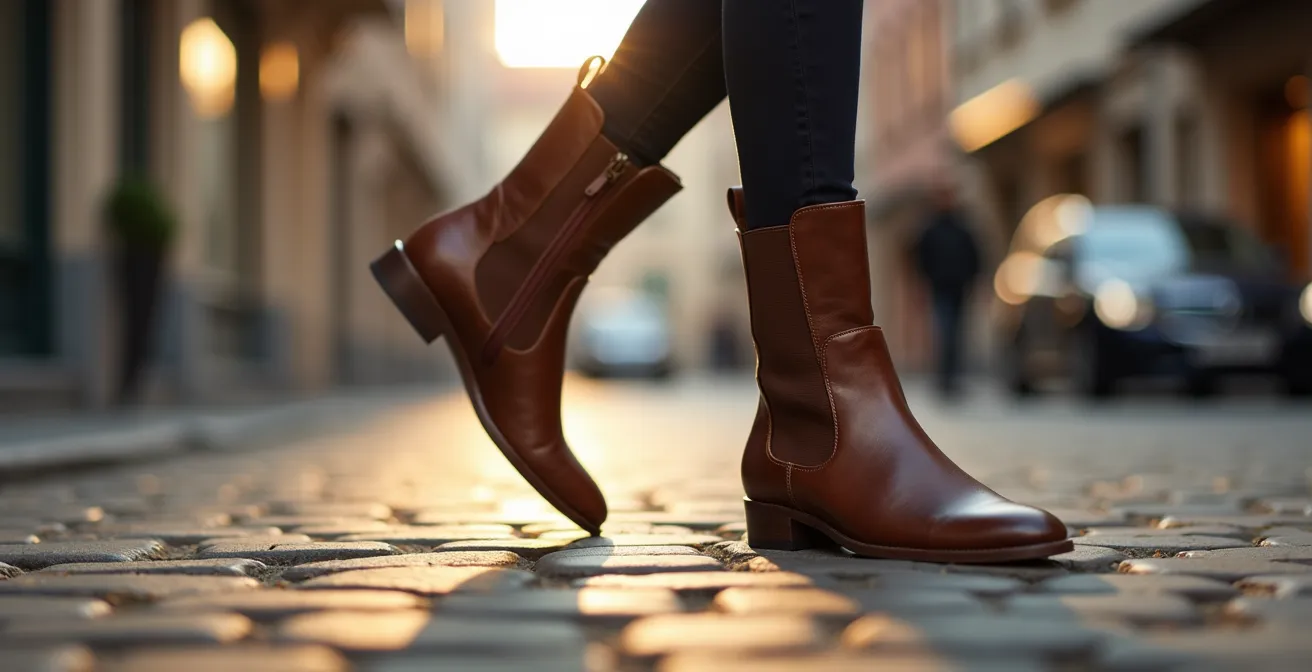 Elegante Chelsea Boots in verschiedenen Alltagssituationen